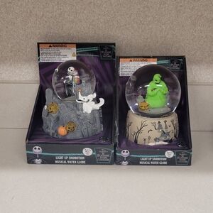 Disney The Nightmare Before Christmas Musical Water Globes - Gray and Green
